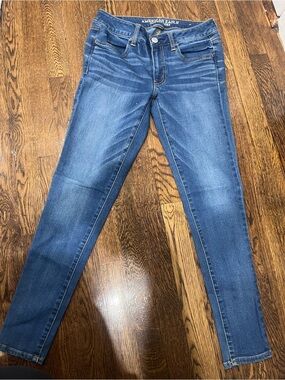 American Eagle Outfitters Dark Blue Skinny Jeans